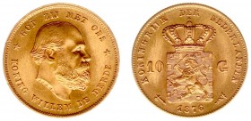 Netherlands - Gouden Tientjes 1875-1933 - 10 Gulden 1876 - Goud - PR/UNC