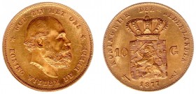 Netherlands - Gouden Tientjes 1875-1933 - 10 Gulden 1877 - Goud - PR-