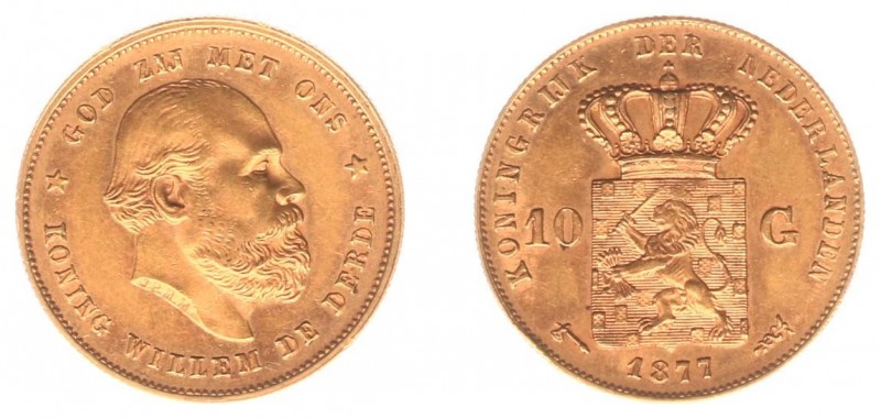 Netherlands - Gouden Tientjes 1875-1933 - 10 Gulden 1877 - Goud - PR-