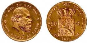 Netherlands - Gouden Tientjes 1875-1933 - 10 Gulden 1877 - Goud - PR