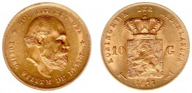 Netherlands - Gouden Tientjes 1875-1933 - 10 Gulden 1877 - Goud - PR/UNC