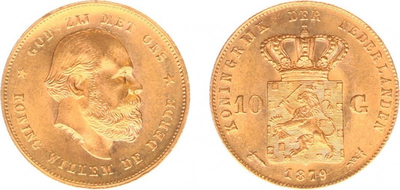 Netherlands - Gouden Tientjes 1875-1933 - 10 Gulden 1879 - Goud - PR-