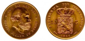 Netherlands - Gouden Tientjes 1875-1933 - 10 Gulden 1886 - Goud - PR