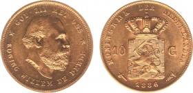 Netherlands - Gouden Tientjes 1875-1933 - 10 Gulden 1888 - Goud - PR