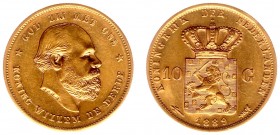 Netherlands - Gouden Tientjes 1875-1933 - 10 Gulden 1889 - Goud - PR-