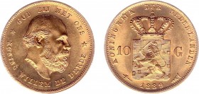 Netherlands - Gouden Tientjes 1875-1933 - 10 Gulden 1889 - Goud - PR+