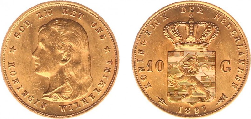 Netherlands - Gouden Tientjes 1875-1933 - 10 Gulden 1897 - Goud - ZF+