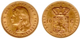Netherlands - Gouden Tientjes 1875-1933 - 10 Gulden 1897 - Goud - ZF/PR
