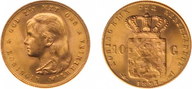 Netherlands - Gouden Tientjes 1875-1933 - 10 Gulden 1897 - Goud - PR-
