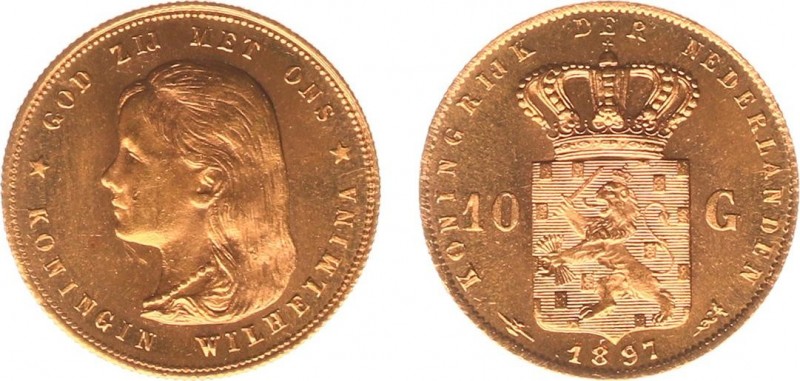 Netherlands - Gouden Tientjes 1875-1933 - 10 Gulden 1897 - Goud - PR