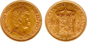 Netherlands - Gouden Tientjes 1875-1933 - 10 Gulden 1911 - Goud - ZF/PR