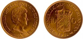Netherlands - Gouden Tientjes 1875-1933 - 10 Gulden 1911 - Goud - PR