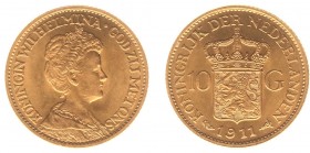 Netherlands - Gouden Tientjes 1875-1933 - 10 Gulden 1911 - Goud - PR/UNC