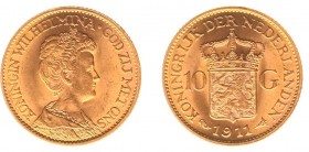 Netherlands - Gouden Tientjes 1875-1933 - 10 Gulden 1911 - Goud - UNC-