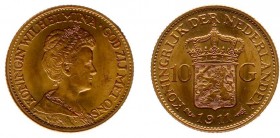 Netherlands - Gouden Tientjes 1875-1933 - 10 Gulden 1911 - Goud - UNC-