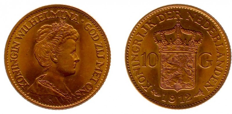 Netherlands - Gouden Tientjes 1875-1933 - 10 Gulden 1912 - Goud - ZF+