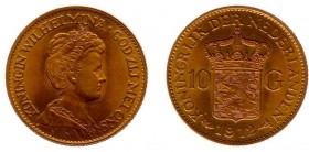 Netherlands - Gouden Tientjes 1875-1933 - 10 Gulden 1912 - Goud - ZF+