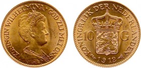 Netherlands - Gouden Tientjes 1875-1933 - 10 Gulden 1912 - Goud - ZF+