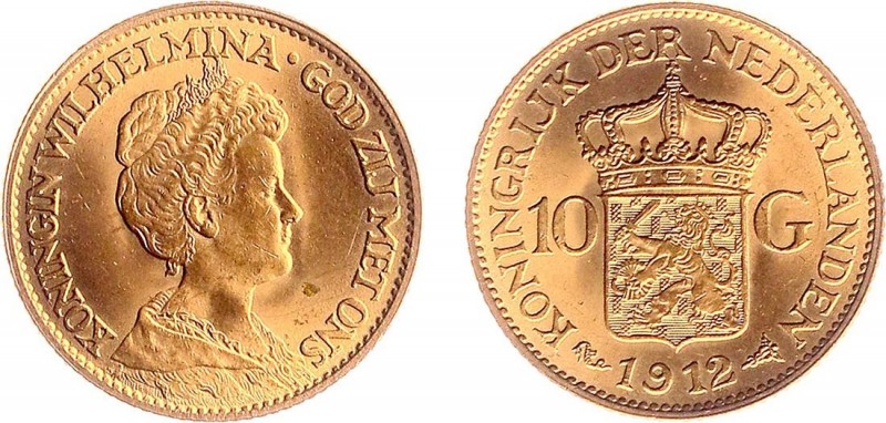 Netherlands - Gouden Tientjes 1875-1933 - 10 Gulden 1912 - Goud - PR-