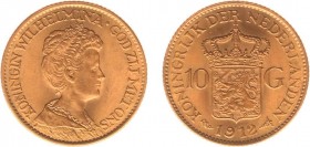 Netherlands - Gouden Tientjes 1875-1933 - 10 Gulden 1912 - Goud - PR-