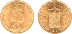 Netherlands - Gouden Tientjes 1875-1933 - 10 Gulden 1912 - Goud - PR-