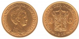Netherlands - Gouden Tientjes 1875-1933 - 10 Gulden 1912 - Goud - PR-