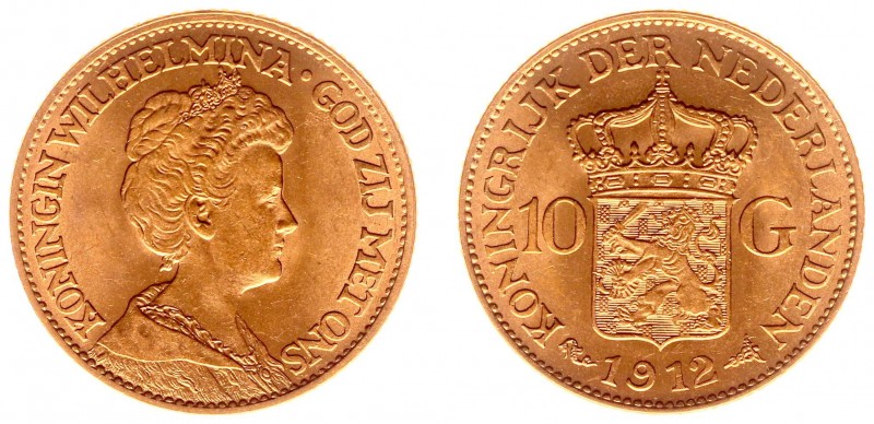 Netherlands - Gouden Tientjes 1875-1933 - 10 Gulden 1912 - Goud - PR