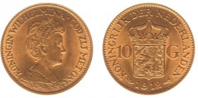 Netherlands - Gouden Tientjes 1875-1933 - 10 Gulden 1912 - Goud - PR