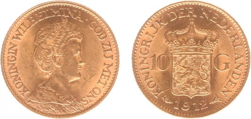 Netherlands - Gouden Tientjes 1875-1933 - 10 Gulden 1912 - Goud - PR