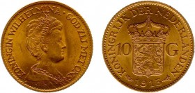 Netherlands - Gouden Tientjes 1875-1933 - 10 Gulden 1913 - Goud - PR-