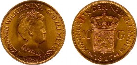 Netherlands - Gouden Tientjes 1875-1933 - 10 Gulden 1917 - Goud - PR