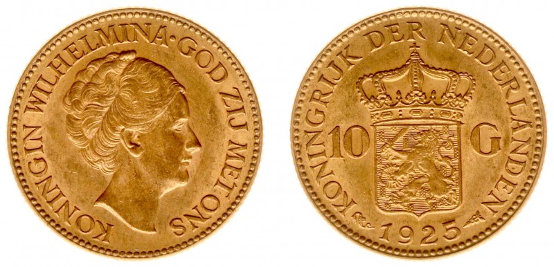 Netherlands - Gouden Tientjes 1875-1933 - 10 Gulden 1925 - Goud - ZF/PR