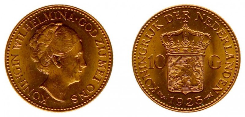 Netherlands - Gouden Tientjes 1875-1933 - 10 Gulden 1925 - Goud - PR-