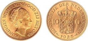 Netherlands - Gouden Tientjes 1875-1933 - 10 Gulden 1925 - Goud - PR-