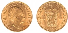 Netherlands - Gouden Tientjes 1875-1933 - 10 Gulden 1925 - Goud - PR/UNC