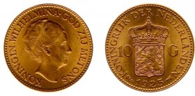 Netherlands - Gouden Tientjes 1875-1933 - 10 Gulden 1925 - Goud - UNC-
