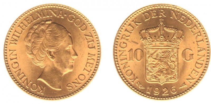 Netherlands - Gouden Tientjes 1875-1933 - 10 Gulden 1926 - Goud - PR/UNC