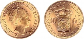 Netherlands - Gouden Tientjes 1875-1933 - 10 Gulden 1927 - Goud - PR