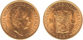 Netherlands - Gouden Tientjes 1875-1933 - 10 Gulden 1927 - Goud - PR