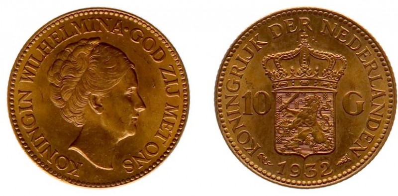Netherlands - Gouden Tientjes 1875-1933 - 10 Gulden 1932 - Goud - ZF+