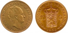 Netherlands - Gouden Tientjes 1875-1933 - 10 Gulden 1932 - Goud - PR-