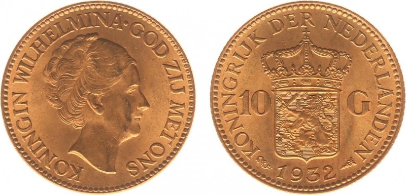 Netherlands - Gouden Tientjes 1875-1933 - 10 Gulden 1932 - Goud - PR