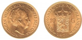 Netherlands - Gouden Tientjes 1875-1933 - 10 Gulden 1932 - Goud - PR/UNC