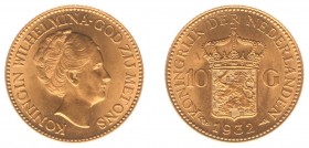 Netherlands - Gouden Tientjes 1875-1933 - 10 Gulden 1932 - Goud - PR/UNC