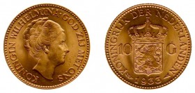 Netherlands - Gouden Tientjes 1875-1933 - 10 Gulden 1933 - Goud - PR-