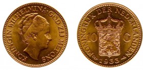 Netherlands - Gouden Tientjes 1875-1933 - 10 Gulden 1933 - Goud - PR