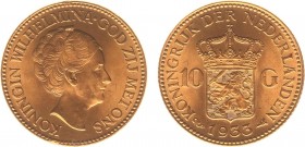 Netherlands - Gouden Tientjes 1875-1933 - 10 Gulden 1933 - Goud - PR