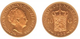 Netherlands - Gouden Tientjes 1875-1933 - 10 Gulden 1933 - Goud - PR