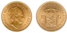 Netherlands - Gouden Tientjes 1875-1933 - 10 Gulden 1933 - Goud - PR/UNC