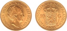 Netherlands - Gouden Tientjes 1875-1933 - 10 Gulden 1933 - Goud - PR/UNC